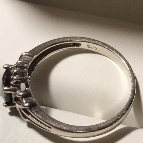 Anillo de plata 925 con piedra negra - Picture 2 of 3